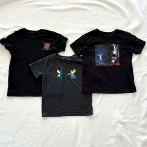 Lot of 3 Size Small boys black tee shirts- Star Wars shirt